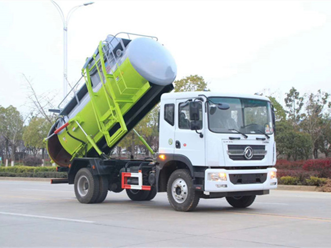 國(guó)五東風(fēng)D9餐廚垃圾車-8.5方圓罐